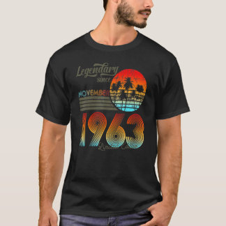 60. Birthday Legendary Since November 1963   T-Shirt