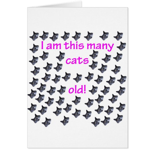 60 Cat Heads Old Card