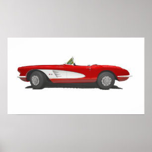 60 Corvette Poster