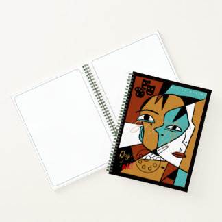 60 Day Art Challenge Abstract Cubism Sketchbook Notebook