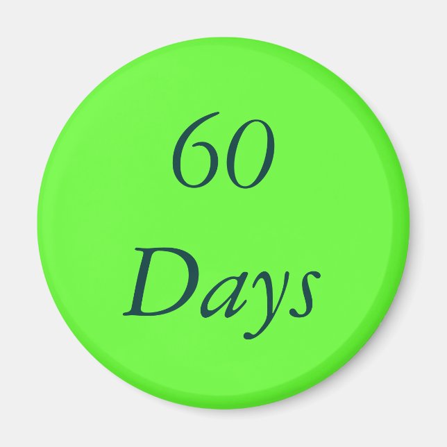 60 Day Chip Magnet (Front)