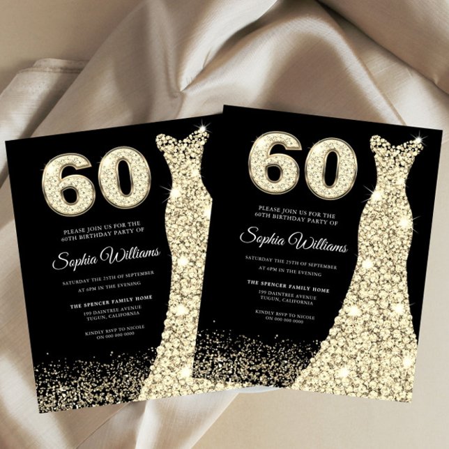 60 & Fabulous!! Budget 60th Birthday Party Invite (Creator Uploaded)