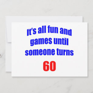 60 Fun and Games Invitation