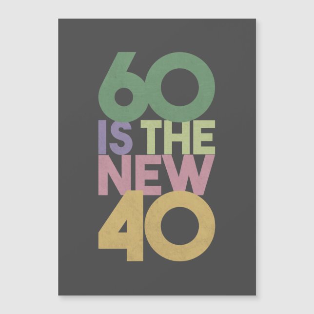 60 is the New 40 - 60th Birthday Gift Essential (Front)