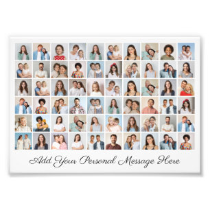 60 Photo Collage Add A Greeting Photo Enlargement Print