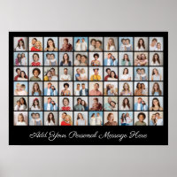 60 Photo Collage Add Your Own Greeting Poster