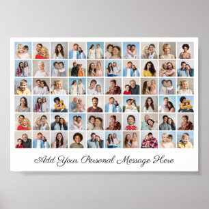 60 Photo Collage Add Your Own Greeting Poster