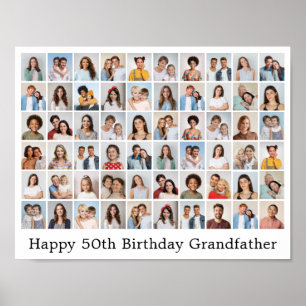 60 Photo Collage Add Your Own Greeting Poster