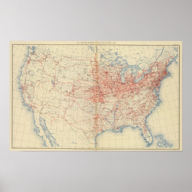 60 Railroad systems 1890 Poster (Front)