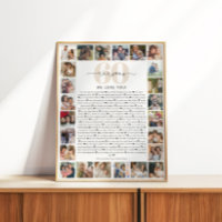 60 Reasons We Love You Photo Collage Keepsake Gift