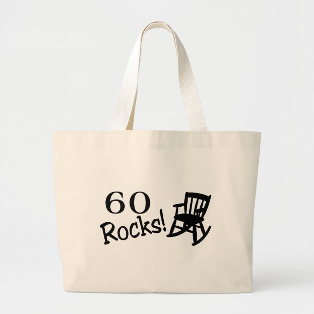 60 Rocks (Rocker) Large Tote Bag (Front)