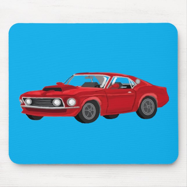 60´s muscle car mouse pad (Front)