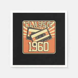 60 th Birthday Gift for Men And Women Born in 1960 Napkin