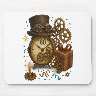 60 & Timeless – Steampunk Celebration Mouse Pad