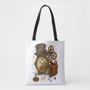 60 & Timeless – Steampunk Celebration Tote Bag