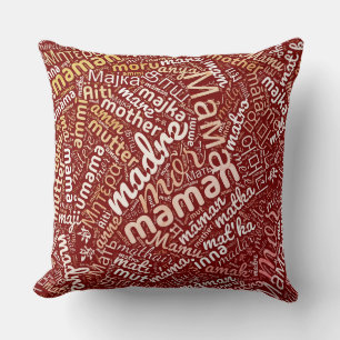 60 Words for 'Mother' in Different Languages Cushion