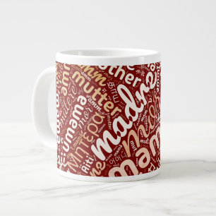 60 Words for 'Mother' in Different Languages Large Coffee Mug