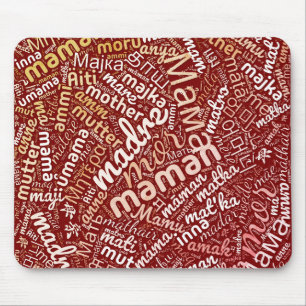 60 Words for 'Mother' in Different Languages Mouse Pad
