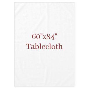 60"x84" Custom Cotton Tablecloth