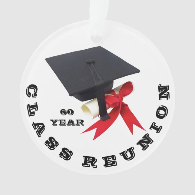 60 Year Class Reunion by Janz Ornament (Front)