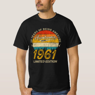 60 Year Old Bday 1961 Awesome Since 60th Birthday T-Shirt