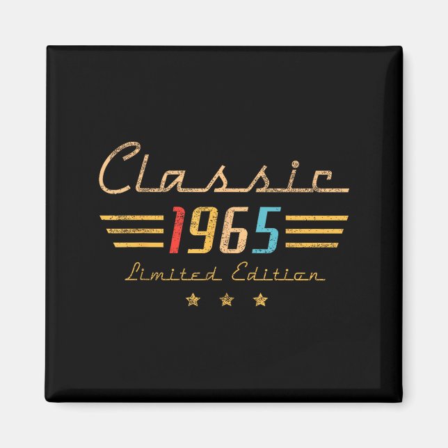 60 Year Old Gift Clic 1965 Limited Edition 60th Bi Magnet (Front)