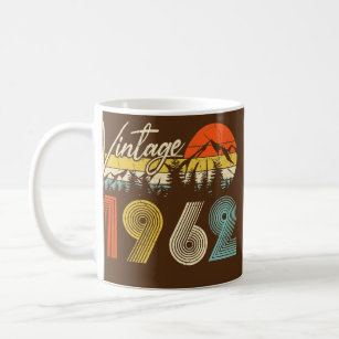 60 Year Old Gift Men Women Vintage 1962 60th Coffee Mug