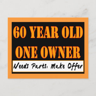 60 Year Old, One Owner - Needs Parts, Make Offer Postcard