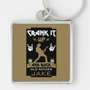 60 Year Old Rockers Birthday Key Ring