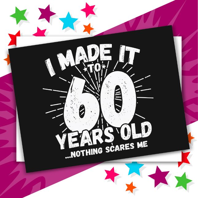 60 Year Old Sarcastic Meme Funny 60th Birthday Postcard (Creator Uploaded)