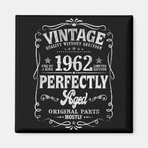 60 Year Old Vintage 1962 60th Birthday Gift Made I Magnet