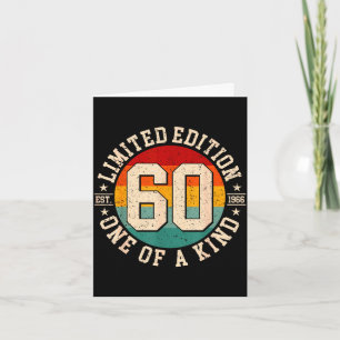 60 year old vintage 1966 limited edition 60th card