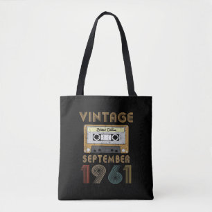 60 Year Old - Vintage Made In September 1961 60th Tote Bag