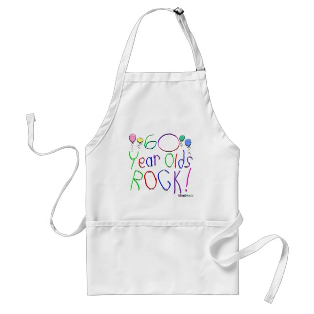 60 Year Olds Rock! Apron (Front)