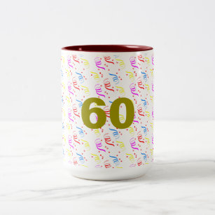 60 Years and Confetti Mug