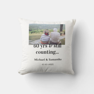 60 years anniversary still counting photo name dat cushion
