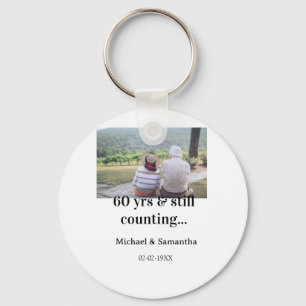 60 years anniversary still counting photo name dat key ring