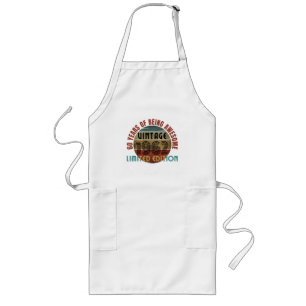 60 years of being awesome  long apron