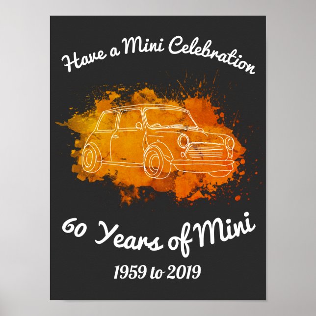 60 Years of Mini 1959 to 2019 Poster (Front)