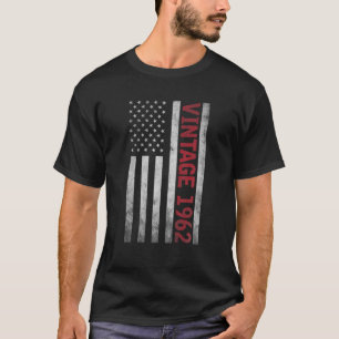 60 Years Old 60Th Birthday Vintage American Flag G T-Shirt
