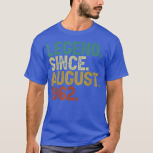 60 Years Old Awesome Since August 1962 Vintage 60t T-Shirt
