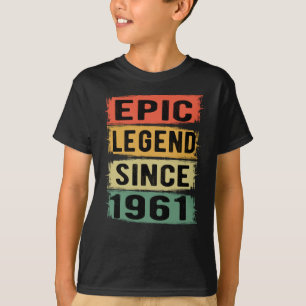 60 Years Old Bday 1961 Epic Legend 61st Birthday T-Shirt