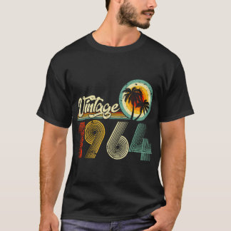 60 Years Old Gifts Vintage Born In 1964 Retro 60 T-Shirt