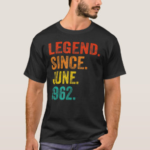 60 Years Old Legend Since August 1962 60th Birthd T-Shirt