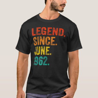 60 Years Old Legend Since August 1962 60th Birthd T-Shirt