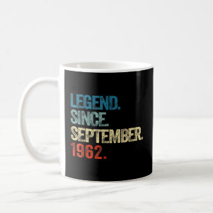 60 Years Old  Legend Since September 1962 60th Bir Coffee Mug