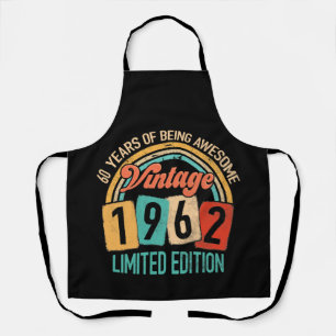 60 Years Old Of Be Awesome In 1962 60th Birthday Apron