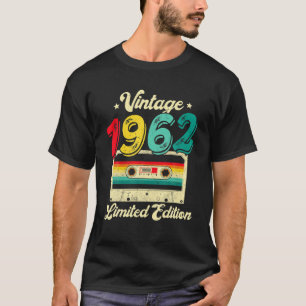 60 Years Old Vintage 1962 Cassette Tape 60Th Birth T-Shirt