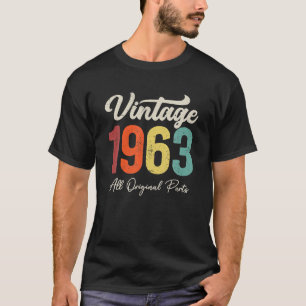60 Years Old Vintage 1963 60th Birthday Decoration T-Shirt