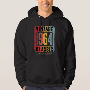 60 Years Old Vintage 1964 60th Birthday Decoration Hoodie